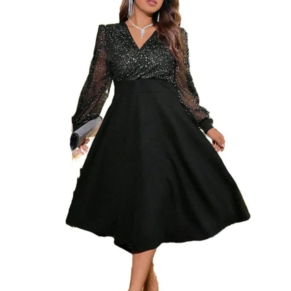Aero Black nigth dress. Size 1XL - Picture 1 of 5